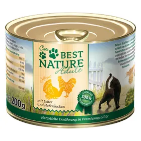 Comparer les prix de Best Nature Adult 6 x 200 g - volaille, foie