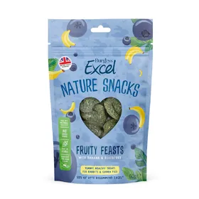Comparer les prix de Burgess Excel Nature Snacks Délices fruités pour lapin et cochon d'Inde - 3 x 60 g