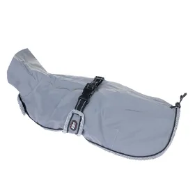 Comparer les prix de Manteau TIAKI Reflective Steel pour chien - longueur du dos : environ 30 cm