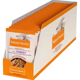 Comparer les prix de Dinde Nature's Variety Bouchées en sauce pour chat + 12 sachets offerts !