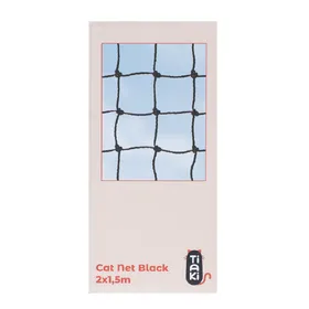 Meilleurs prix pour Filet de protection pour chats TIAKI noir avec renforts métalliques 2 x 1,5 m