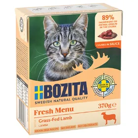 Comparer les prix de Bozita Tetra Bouchées en sauce 6 x 370 g - agneau