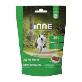 Comparer les prix de Nutrivet Inne Croc'aux insectes pour chien - 3 x 70 g
