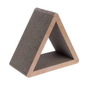 Meilleurs prix pour TIAKI Meuble griffoir triangle en carton ondulé 45x22,5x40,5cm chat