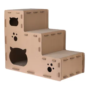 Comparer les prix de TIAKI Puzzle Escalier à griffer pour chats 70x40x60cm