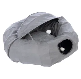 Meilleurs prix pour TIAKI Tunnel pour chat Donut Tromsø Ø90x62cm Chat