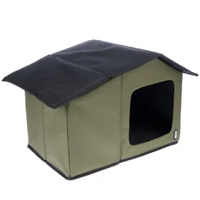 Comparer les prix de TIAKI Maison pour chats Camo 58x42x37cm