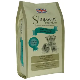 Meilleurs prix pour Adult Sensitive Simpsons Premium Agneau/pommes de terre Croquettes pour chien