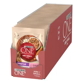 Comparer les prix de 26x85g Purina ONE Mini Sensitive nourriture pour chiens humide