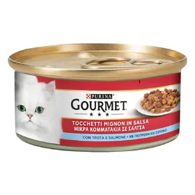 Comparer les prix de 24x195g Gourmet truite, saumon nourriture humide pour chat