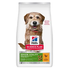 Meilleurs prix pour Mature Adult 7+ Senior Vitality Small & Mini au poulet Hill's Science Plan - pour chien