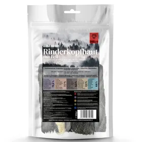 Meilleurs prix pour 500g George & Bobs Peau de tête de bœuf avec fourrure Friandises pour chiens