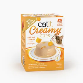 Meilleurs prix pour 4x25g Catit Creamy Cups Poulet à la mangue friandises pour chat