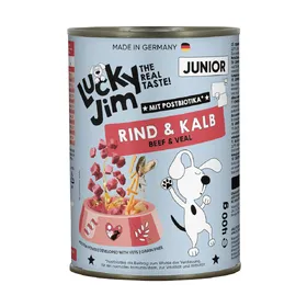 Meilleurs prix pour 6x400g Lucky Jim Junior bœuf et veau pâté pour chien