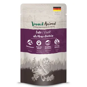 Meilleurs prix pour Lot économique 24x125 g Venandi Animal Monoprotéine Canard nourriture pour chat humide