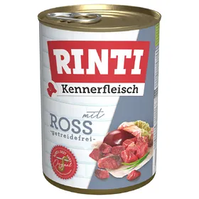 Comparer les prix de 6x400g RINTI Kennerfleisch, cheval- Pâtée pour chien