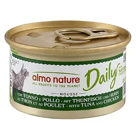 Comparer les prix de Mousse au thon & poulet Almo Nature Daily Menu - Sachet pour chat