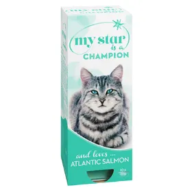 Comparer les prix de My Star is a Champion saumon de l'Atlantique - Pâtée pour chat