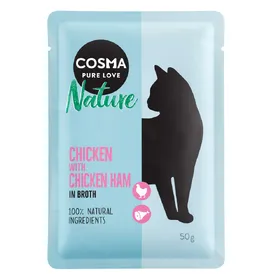 Meilleurs prix pour Cosma Nature 6 x 50 g - poulet, jambon de poulet