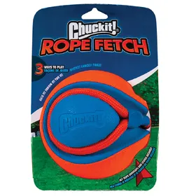 Comparer les prix de Balle Rope Fetch Chuckit taille L 14 cm de diamètre - Jouet pour chien