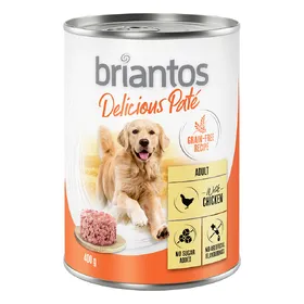 Comparer les prix de Briantos Delicious Paté 6 x 400 g pour chien - poulet