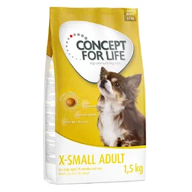 Meilleurs prix pour Concept for Life X-Small Adult pour chien - 4 x 1,5 kg