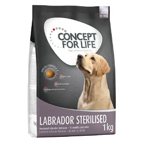 Meilleurs prix pour Concept for Life Labrador Sterilised pour chien - 1 kg