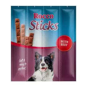 Meilleurs prix pour Rocco Sticks 36 x bœuf - Friandises pour chien