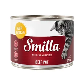 Comparer les prix de Smilla bœuf bœuf, poulet - Pâtée pour chat
