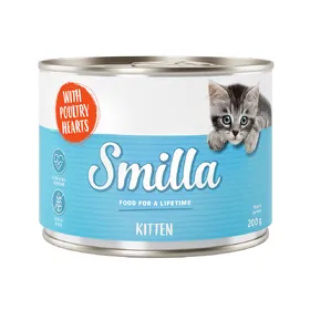 Meilleurs prix pour Smilla Kitten 6 x 200 g - cœurs de volaille