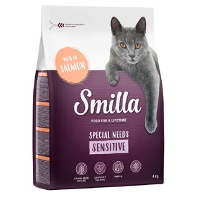 Comparer les prix de Lots économiques Smilla 2 x 10 kg - Adult Sensitive sans céréales, saumon