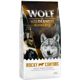 Comparer les prix de Lots économiques Wolf of Wilderness 2 x 12 kg - Adulte "Rocky Canyons", bœuf