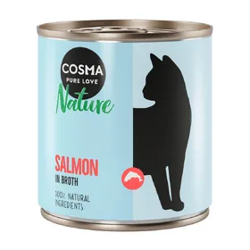Comparer les prix de Cosma Nature saumon - Pâtée pour chat