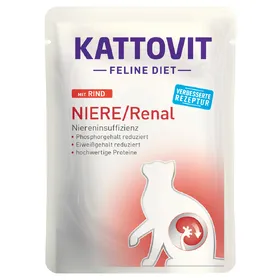 Comparer les prix de Renal spécial reins boeuf Kattovit - Pâtée pour chat