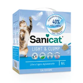 Comparer les prix de Litière Sanicat Light & Clump - pour chat