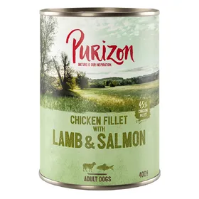 Comparer les prix de Purizon Adult agneau, saumon, pommes de terre, poires - Pâtée pour chien