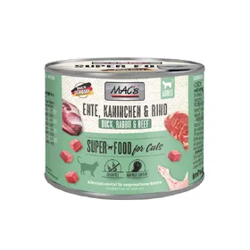 Comparer les prix de Lot MAC's 12 x 200 g pour chat - canard, lapin, bœuf