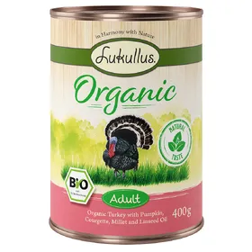 Meilleurs prix pour Dinde, courgettes Adult Organic Lukullus Boîtes pour chien