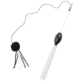 Comparer les prix de Canne à pêche EYENIMAL Ribbon teaser pour chat  - L 35 x l 3 x H 3 cm