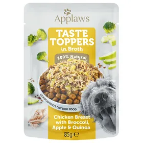 Comparer les prix de Applaws Taste Toppers en bouillon poulet, brocolis, pommes, quinoa - Pâtée pour chien