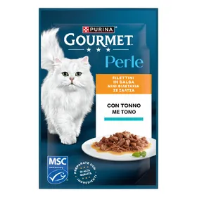 Comparer les prix de Gourmet Perle Les aiguillettes de thon - Pâtée pour chat