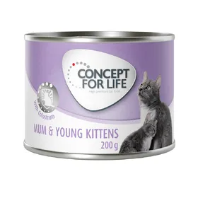 Meilleurs prix pour Mum & Young Kittens Mousse Concept for Life - Pâtée pour chatte et chaton