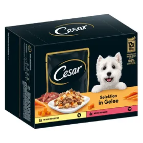 Comparer les prix de Cesar Selektion Fleisch und Gemüse in Gelee Hundefutter nass