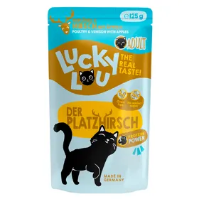 Meilleurs prix pour 125g Lucky Lou adulte volaille & cerf nourriture pour chat humide