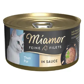 Comparer les prix de Filets fins en sauce pur thon Miamor - Pâtée pour chat