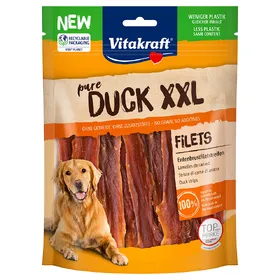 Meilleurs prix pour Vitakraft pure DUCK XXL Lamelles de canard pour chien - 2 x 250 g