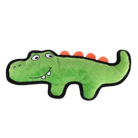 Comparer les prix de Jouet TIAKI Happy Croco pour chien - L 33 x l 14 x H 5 cm