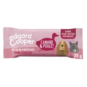 Comparer les prix de Barre énergétique Edgard & Cooper canard, poulet - Friandises pour chien