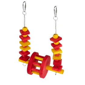 Comparer les prix de Balançoire TIAKI avec grande roue pour oiseaux taille S 20x15x6,3 cm, accessoire de cage
