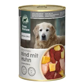 Comparer les prix de 400g Pure Nature Senior bœuf pur nourriture pour chien humide